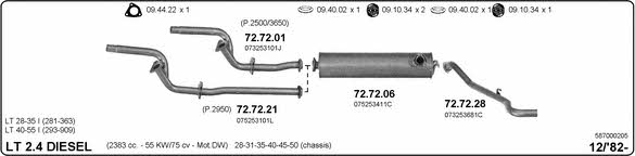 Imasaf 587000205 Abgasanlage 587000205: Kaufen Sie zu einem guten Preis in Polen bei 2407.PL!