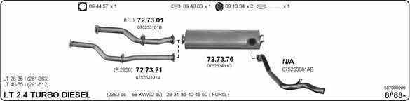 Imasaf 587000209 Abgasanlage 587000209: Kaufen Sie zu einem guten Preis in Polen bei 2407.PL!