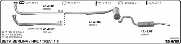 Imasaf 546000010 Exhaust system 546000010: Buy near me in Poland at 2407.PL - Good price!