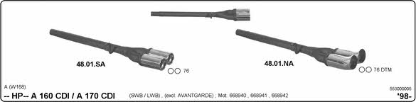  553000005 Sport Silencer Set 553000005: Buy near me in Poland at 2407.PL - Good price!