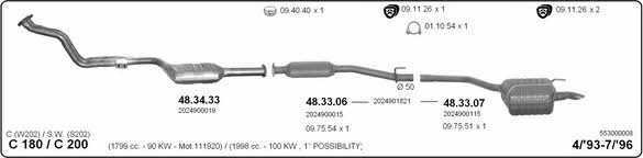  553000008 Abgasanlage 553000008: Kaufen Sie zu einem guten Preis in Polen bei 2407.PL!