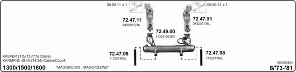 Imasaf 587000424 Система выпуска отработаных газов 587000424: Отличная цена - Купить в Польше на 2407.PL!