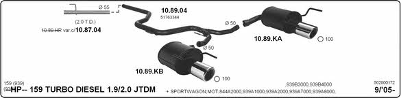 Imasaf 502000172 Sport Silencer Set 502000172: Buy near me in Poland at 2407.PL - Good price!