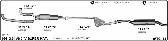 Imasaf 502000186 Exhaust system 502000186: Buy near me in Poland at 2407.PL - Good price!