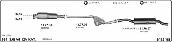 Imasaf 502000188 Exhaust system 502000188: Buy near me in Poland at 2407.PL - Good price!