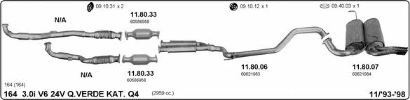 Imasaf 502000189 Exhaust system 502000189: Buy near me in Poland at 2407.PL - Good price!
