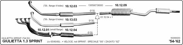  502000203 Exhaust system 502000203: Buy near me in Poland at 2407.PL - Good price!