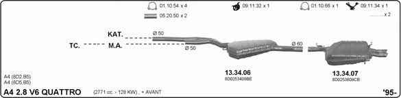 Imasaf 504000043 Exhaust system 504000043: Buy near me in Poland at 2407.PL - Good price!