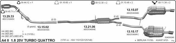  504000046 Abgasanlage 504000046: Kaufen Sie zu einem guten Preis in Polen bei 2407.PL!