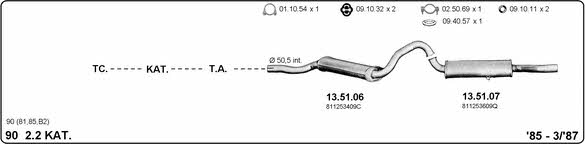  504000129 Система выпуска отработаных газов 504000129: Отличная цена - Купить в Польше на 2407.PL!