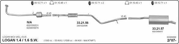 Imasaf 603000006 Abgasanlage 603000006: Kaufen Sie zu einem guten Preis in Polen bei 2407.PL!