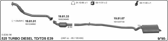  511000097 Exhaust system 511000097: Buy near me in Poland at 2407.PL - Good price!