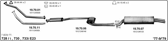 Imasaf 511000099 Exhaust system 511000099: Buy near me in Poland at 2407.PL - Good price!