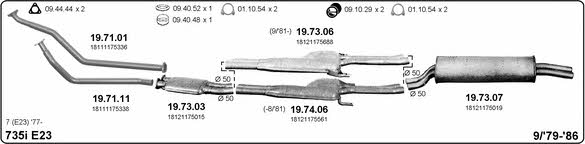 Imasaf 511000101 Exhaust system 511000101: Buy near me in Poland at 2407.PL - Good price!