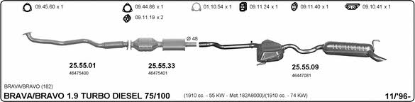  524000023 Exhaust system 524000023: Buy near me in Poland at 2407.PL - Good price!