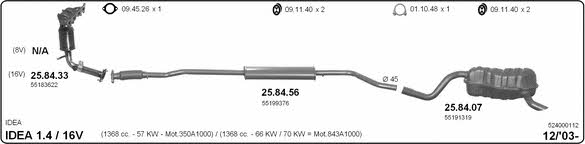  524000112 Abgasanlage 524000112: Kaufen Sie zu einem guten Preis in Polen bei 2407.PL!