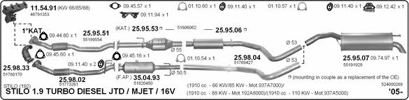 Imasaf 524000269 Система випуску відпрацьованих газів 524000269: Купити у Польщі - Добра ціна на 2407.PL!