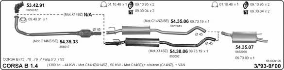 Imasaf 561000196 Exhaust system 561000196: Buy near me at 2407.PL in Poland at an Affordable price!