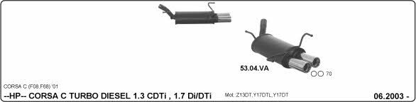 Imasaf 561000209 Sport Silencer Set 561000209: Buy near me at 2407.PL in Poland at an Affordable price!