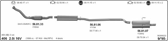 563000223 Układ wydechowy 563000223: Dobra cena w Polsce na 2407.PL - Kup Teraz!