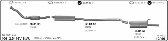  563000227 Układ wydechowy 563000227: Dobra cena w Polsce na 2407.PL - Kup Teraz!