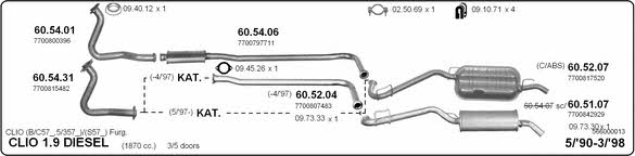 566000013 Exhaust system 566000013: Buy near me in Poland at 2407.PL - Good price!