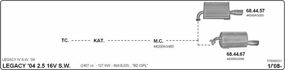  576000031 Układ wydechowy 576000031: Dobra cena w Polsce na 2407.PL - Kup Teraz!