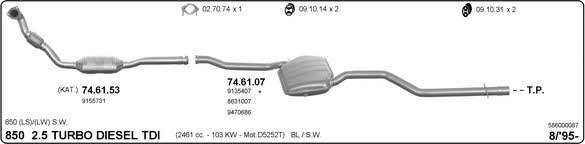  586000087 Układ wydechowy 586000087: Dobra cena w Polsce na 2407.PL - Kup Teraz!