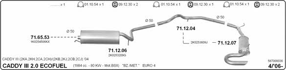 Imasaf 587000036 Abgasanlage 587000036: Kaufen Sie zu einem guten Preis in Polen bei 2407.PL!