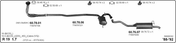 Imasaf 566000162 Exhaust system 566000162: Buy near me at 2407.PL in Poland at an Affordable price!