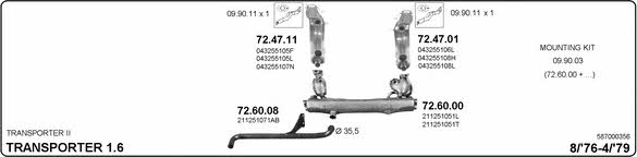 Imasaf 587000356 Exhaust system 587000356: Buy near me in Poland at 2407.PL - Good price!