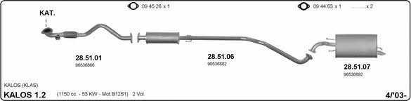 Imasaf 649000002 Exhaust system 649000002: Buy near me in Poland at 2407.PL - Good price!