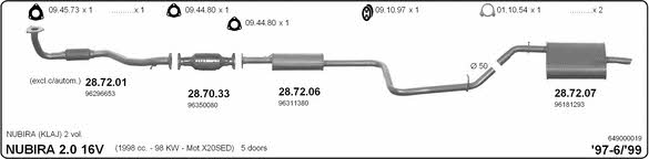 Imasaf 649000019 Exhaust system 649000019: Buy near me in Poland at 2407.PL - Good price!