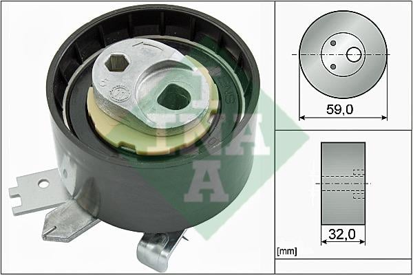 INA 531 0906 10 Tensioner pulley, timing belt 531090610: Buy near me in Poland at 2407.PL - Good price!