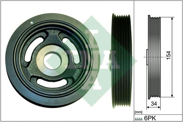 INA 544 0104 10 Pulley crankshaft 544010410: Buy near me in Poland at 2407.PL - Good price!