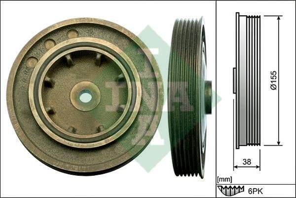 INA 544 0101 10 Pulley crankshaft 544010110: Buy near me in Poland at 2407.PL - Good price!