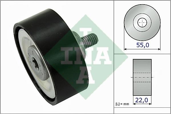 INA 532 0720 10 Idler Pulley 532072010: Buy near me in Poland at 2407.PL - Good price!