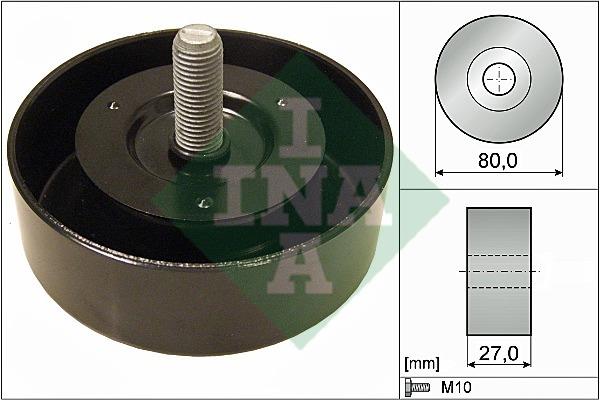 INA 532 0658 10 Ролик обвідний ременя поліклинового (приводного) 532065810: Приваблива ціна - Купити у Польщі на 2407.PL!
