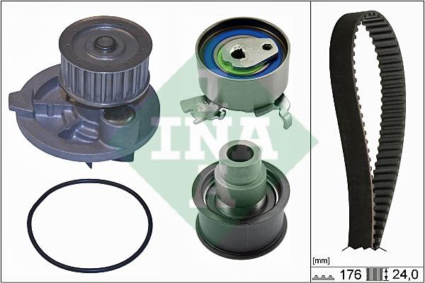 INA 530 0079 30 TIMING BELT KIT WITH WATER PUMP 530007930: Buy near me in Poland at 2407.PL - Good price!