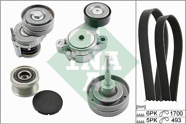 INA 529 0083 10 Drive belt kit 529008310: Buy near me at 2407.PL in Poland at an Affordable price!