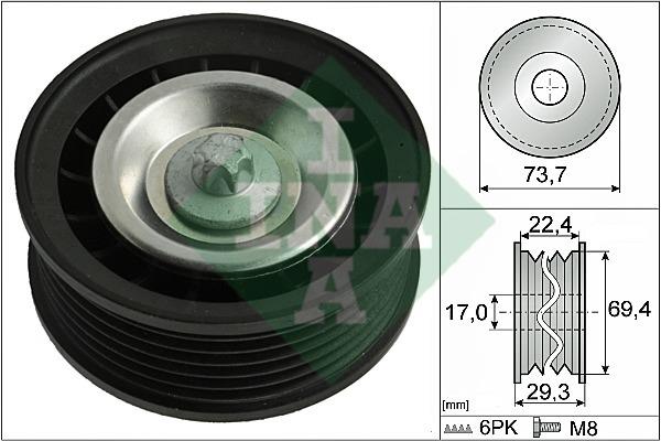 INA 532 0784 10 Idler Pulley 532078410: Buy near me in Poland at 2407.PL - Good price!