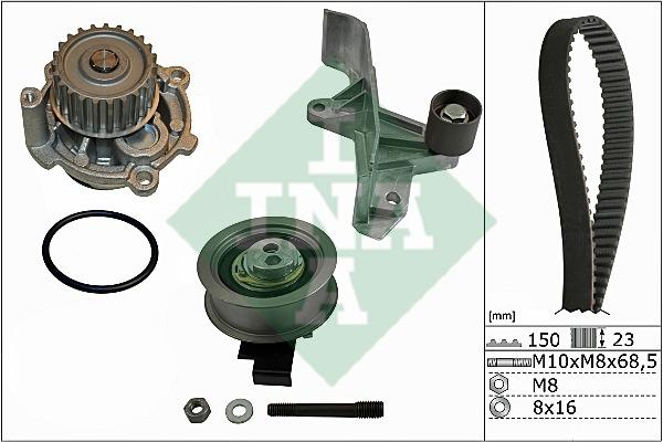 INA 530 0546 31 TIMING BELT KIT WITH WATER PUMP 530054631: Buy near me in Poland at 2407.PL - Good price!