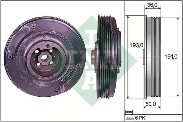 INA 544 0002 10 Pulley crankshaft 544000210: Buy near me in Poland at 2407.PL - Good price!