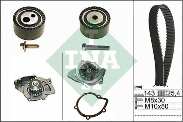 INA 530 0447 30 Steuerungseinrichtungsriemen, Satz mit Wasserpumpe 530044730: Kaufen Sie zu einem guten Preis in Polen bei 2407.PL!