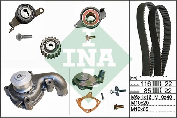 INA 530 0010 30 TIMING BELT KIT WITH WATER PUMP 530001030: Buy near me in Poland at 2407.PL - Good price!