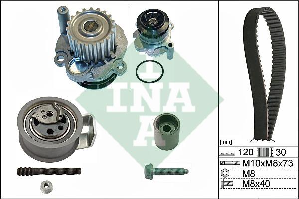 INA 530 0091 31 TIMING BELT KIT WITH WATER PUMP 530009131: Buy near me in Poland at 2407.PL - Good price!