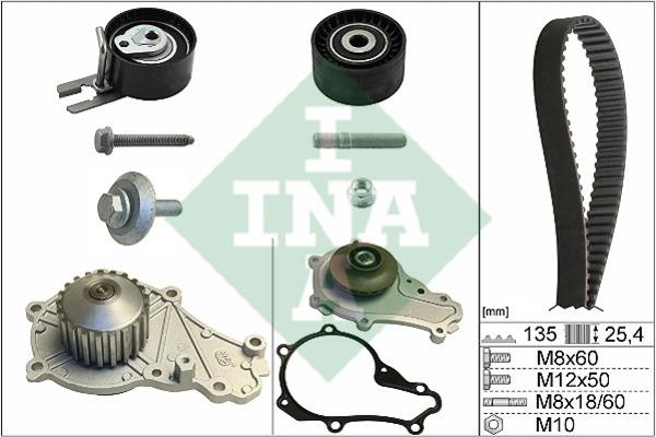 INA 530 0369 30 TIMING BELT KIT WITH WATER PUMP 530036930: Buy near me in Poland at 2407.PL - Good price!
