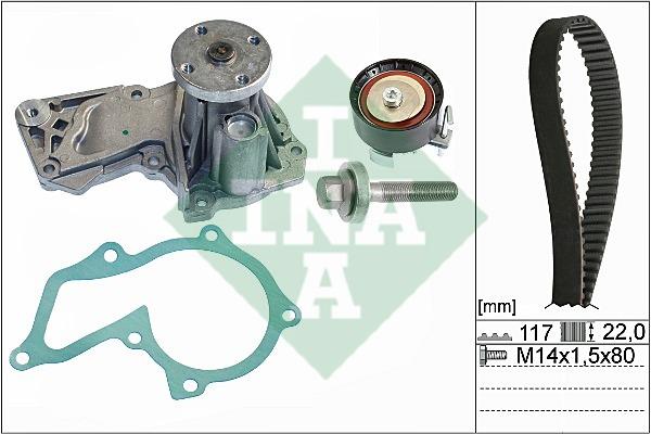 INA 530 0605 30 TIMING BELT KIT WITH WATER PUMP 530060530: Buy near me in Poland at 2407.PL - Good price!
