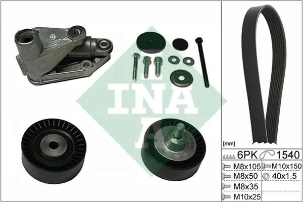INA 529 0198 10 Комплект ремня генератора 529019810: Отличная цена - Купить в Польше на 2407.PL!