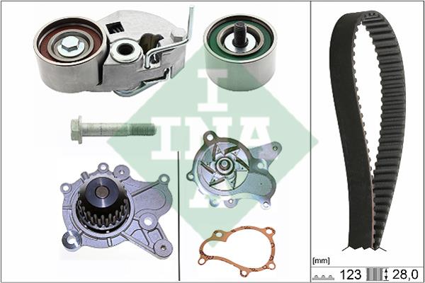 INA 530 0542 31 TIMING BELT KIT WITH WATER PUMP 530054231: Buy near me in Poland at 2407.PL - Good price!